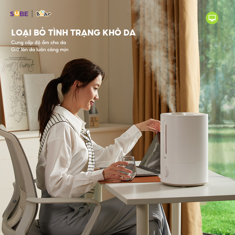 Quà tặng máy tạo độ ẩm Bear mang lại không gian làm việc thoải mái, dễ chịu