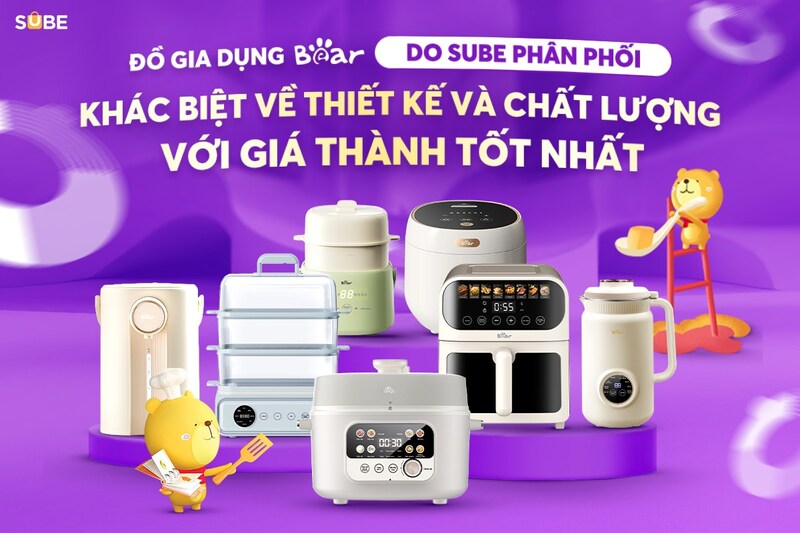 Bộ đồ gia dụng cao cấp Bear sở hữu thiết kế đẹp mắt, sang trọng
