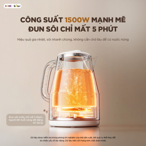 Ấm đun nước Bear 1.5L EB-5H15D