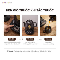 ấm sắc thuốc Bear HTM-4H40X