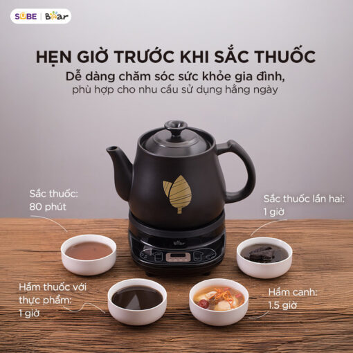 Ấm sắc thuốc Bear HTM-4H40X