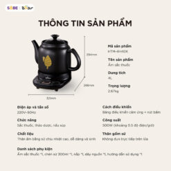 ấm sắc thuốc Bear HTM-4H40X