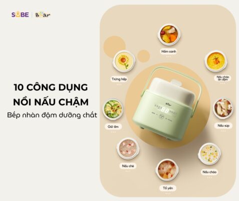 10 Công dụng của nồi nấu chậm giúp bếp nhàn đậm dưỡng chất