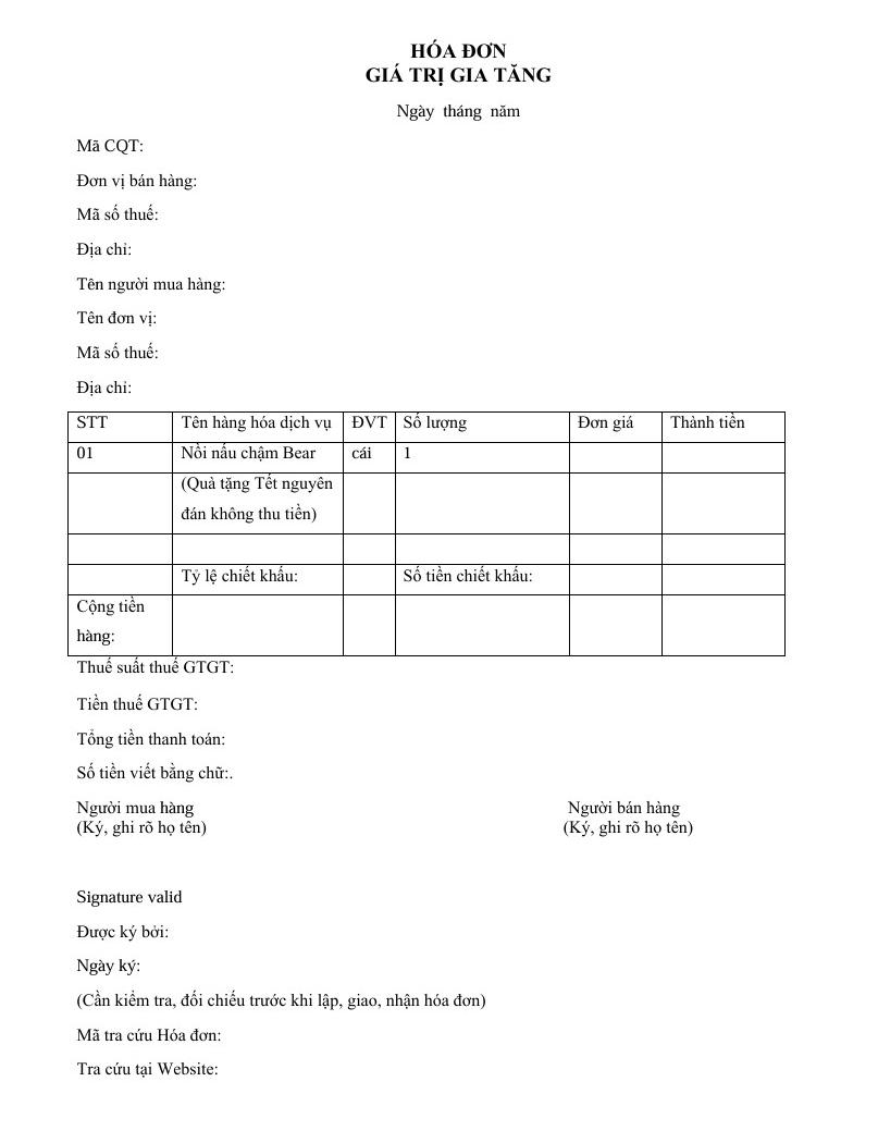 hạch toán quà tặng khách hàng