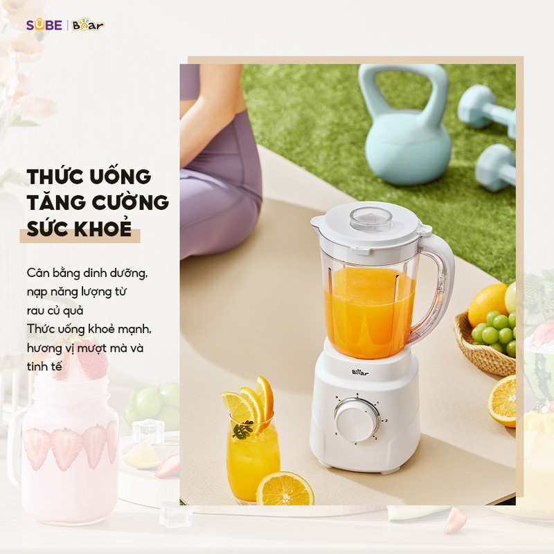 Máy xay sinh tố Bear SB-MX15L xay sinh tố nhuyễn mịn