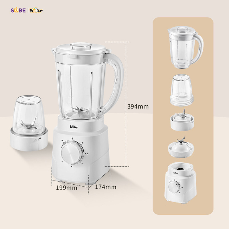 Các bộ phận của máy xay sinh tố Bear được làm từ chất liệu cao cấp, đảm bảo an toàn cho sức khỏe