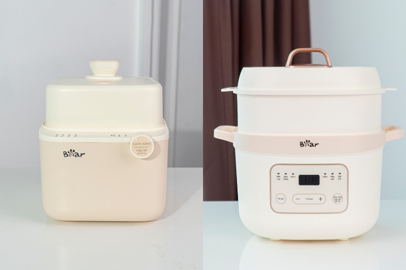 So sánh về kích thước giữa nồi nấu chậm 0 8L hay 1 6L