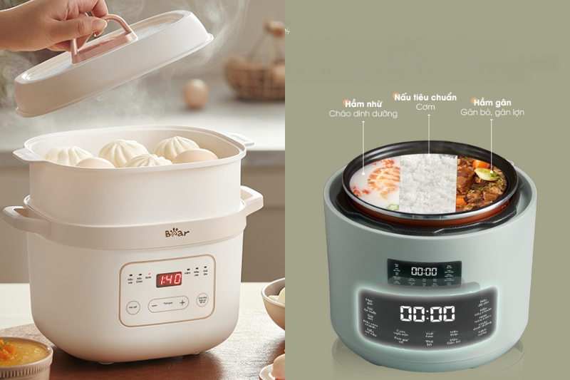 So sánh về độ đa năng giữa nồi nấu chậm và nồi áp suất