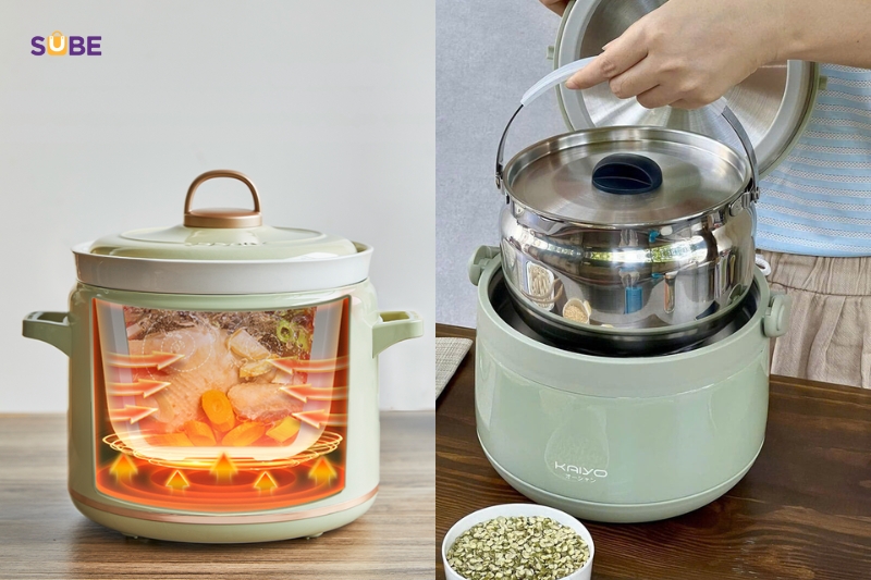 Tổng quan về nồi nấu chậm và nồi ủ giữa nồi nấu chậm và nồi ủ