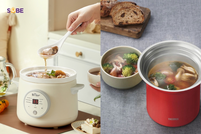So sánh về chất lượng món ăn giữa nồi nấu chậm và nồi ủ