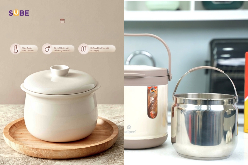 So sánh về độ an toàn giữa nồi nấu chậm và nồi ủ