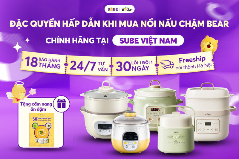 SUBE Việt Nam - Phân phối chính hãng nồi nấu chậm Bear