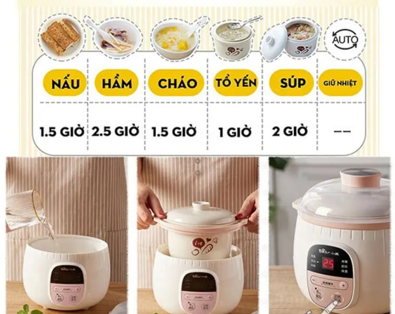 Lựa chọn chức năng nấu phù hợp