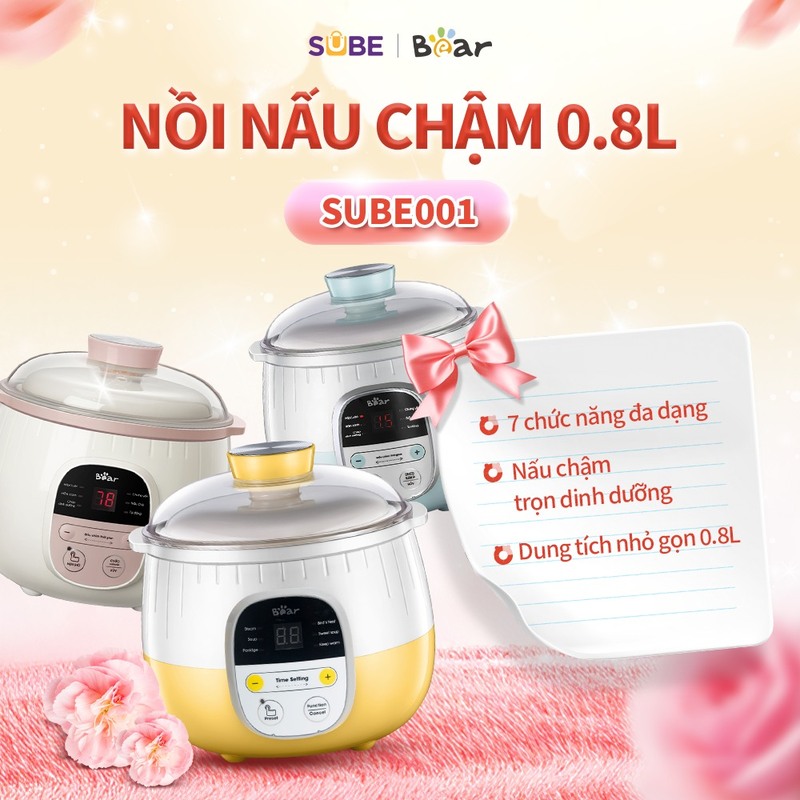 Quà tặng nồi nấu chậm Bear ý nghĩa cho khách hàng là mẹ bỉm